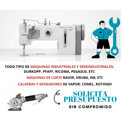 Reparaciones máquina coser...