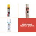 Adhesivos, aceites y spray